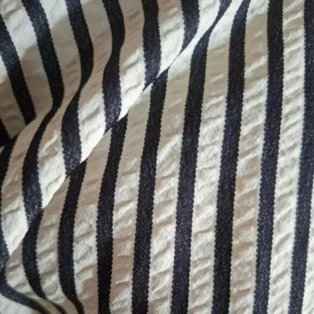 Striped Black & White Maxi Dress - Picture 5 of 5